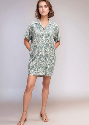 Calabria Shirtdress - Brisa Teal