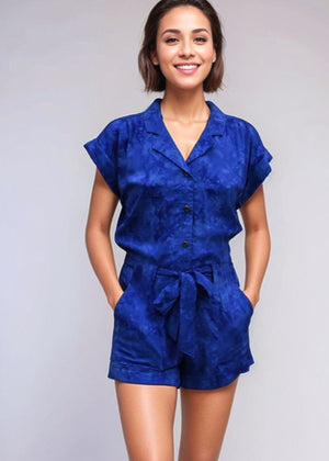 Wailea Romper in Zanzibar Zilver