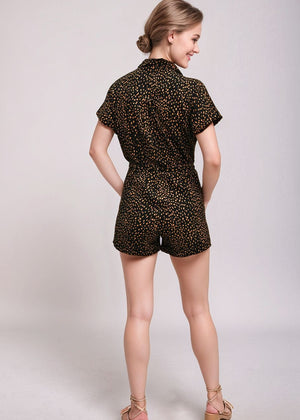 Zuri Romper - Granelli Black