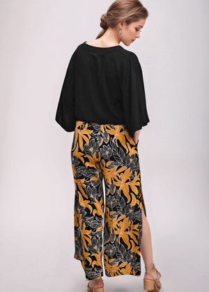 Mahana Pant in Tropical Black