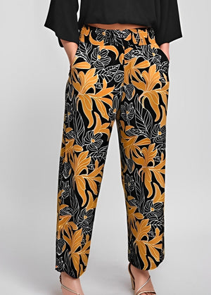 Mahana Pant in Tropical Black