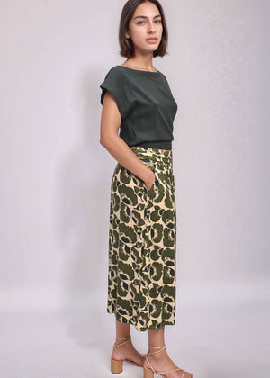 Tuahine Midi Skirt - Fiori Bancha