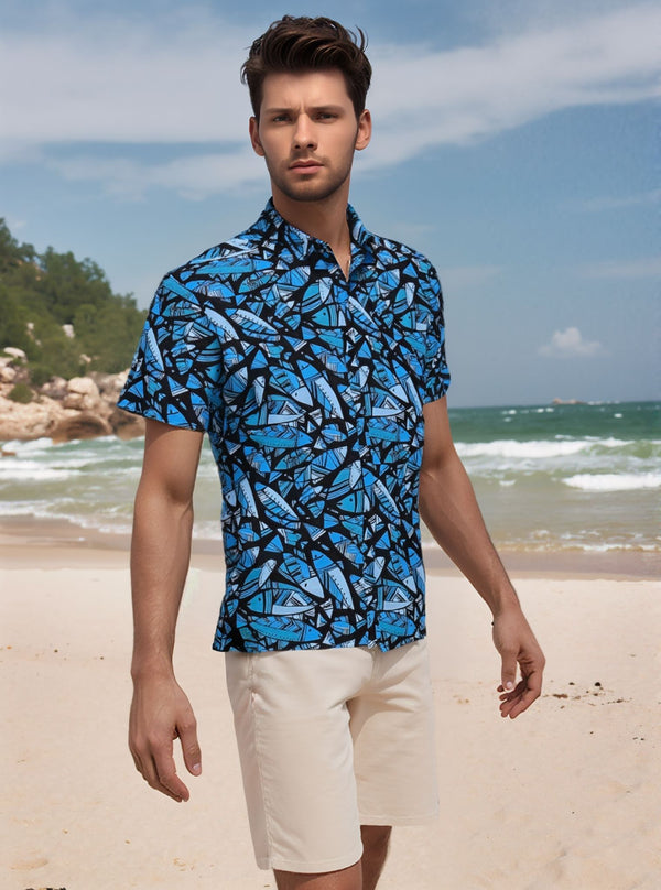Fish - Black Aloha Shirt
