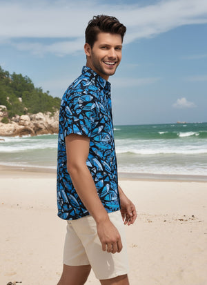 Fish - Black Aloha Shirt