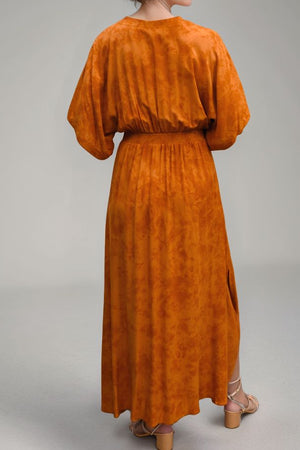 Klaproos Midi-jurk - Tropisch Zwart