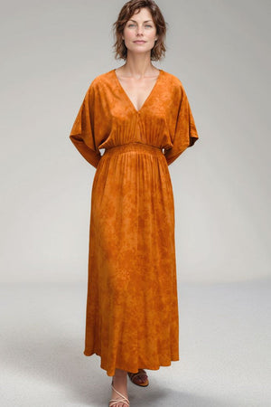 Klaproos Midi-jurk - Tropisch Zwart