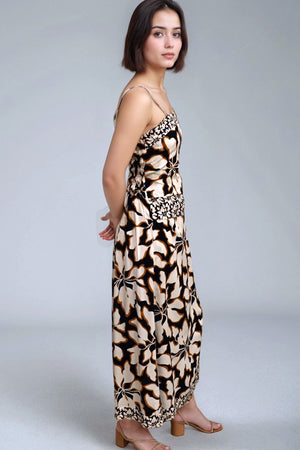 Noelle Maxi-jurk in Aloha Zwart