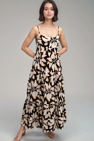 Heiva Maxi Dress - Bloomtide Black