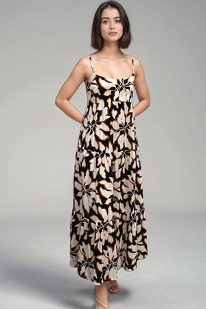 Heiva Maxi Dress - Bloomtide Black