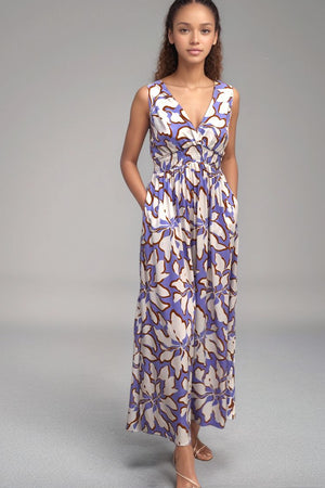 Noelle Maxi-jurk in Aloha Zwart