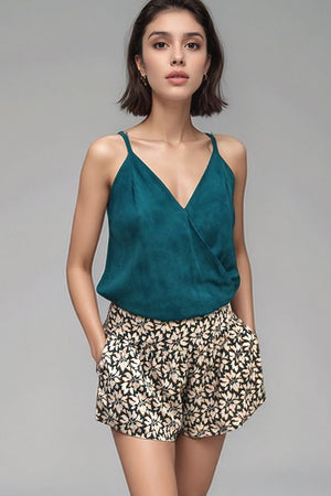 Elya Shorts - Bloomcrest Petrol