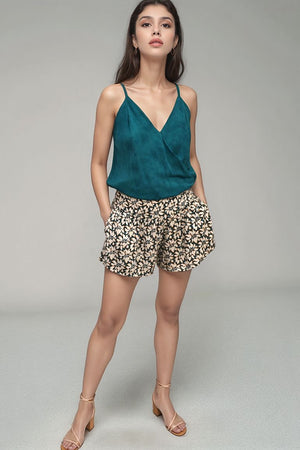 Elya Shorts - Bloomcrest Petrol