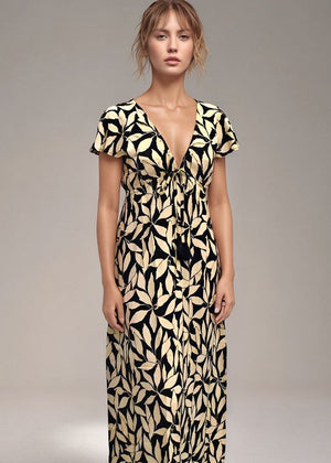 レイラニ マキシドレス トロピカル スティール ブルー