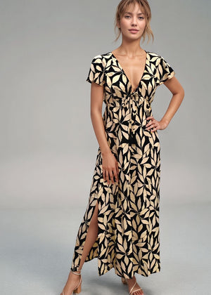 レイラニ マキシドレス トロピカル スティール ブルー