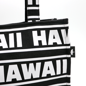 The Hawaii Tote - Black with White