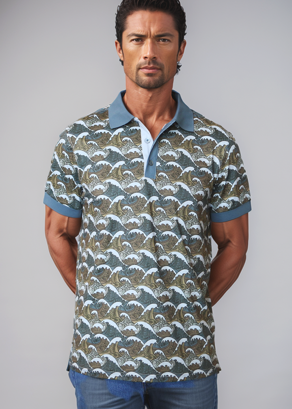 Tribal Ocean Performance Polo - Bronze