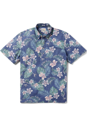 Tropical Blooms - Crown Blue