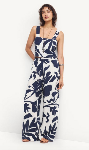 Tallows Crop Top in Night Flower