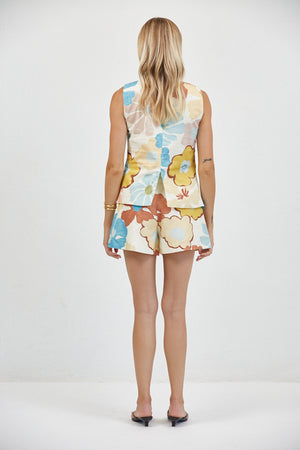 Cosima Top in Vintage Garden