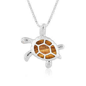 Koa Honu with Diamond