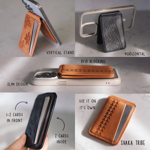Magnetic Wallet Stand -Manu Brown