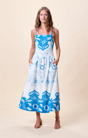 Renee Ankle Dress in Celestia