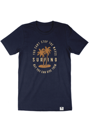 Can't Stop the Wave Short Sleeve Tee - Navy