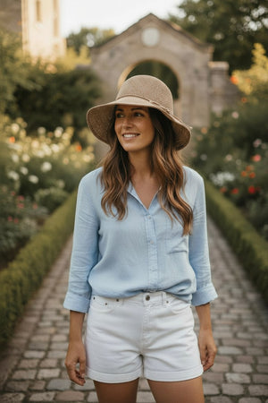 Raffia Crocheted Sun Hat