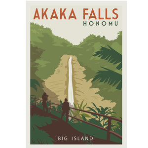Hawaii's Akaka Falls Vintage 4 x 6 Postcard