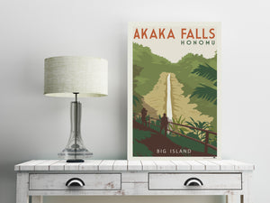 Hawaii's Akaka Falls 12 x 18 Poster