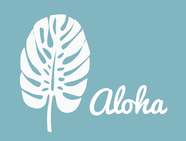 Aloha gevouwen kaart