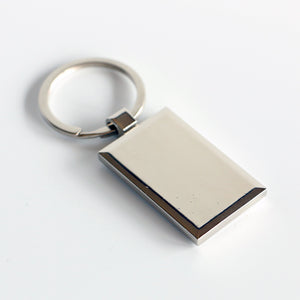 Honu Koa Wood and Chrome Keychain