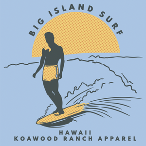 Big Island Surf Short Sleeve Tee - Baby Blue