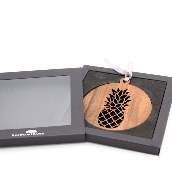 Koa Wood Pineapple Ornament