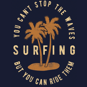 Can't Stop the Wave Short Sleeve Tee - Navy
