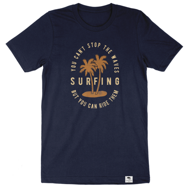 Can't Stop the Wave Short Sleeve Tee - Navy