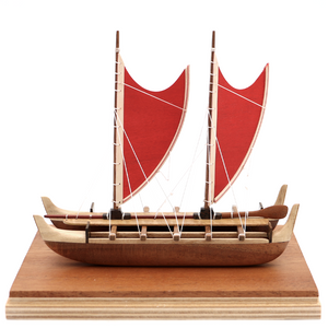 Koa Wood Hokuleʻa Star of Gladness Canoe