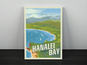 Kauai's Hanalei Bay 12 x 18 Poster