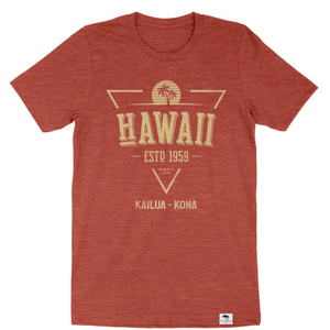 Hawaii 1959 Short Sleeve Tee - Heather Clay