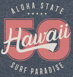 Hawaii 50 Women's Short Sleeve Tee - Heather Navy