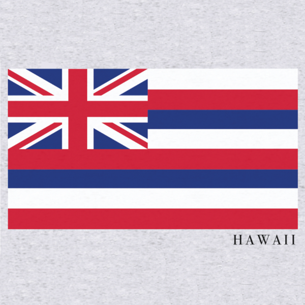 Hawaiian Flag Short Sleeve Tee - Heather Grey