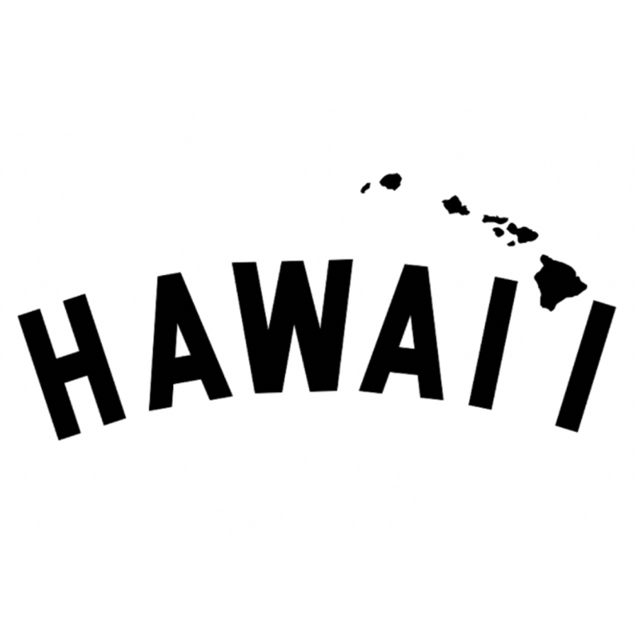 Hawaii Island Chain Short Sleeve Tee - White
