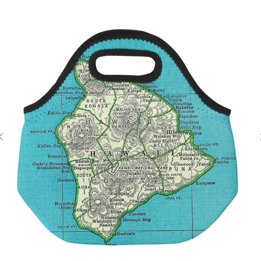 Big Island Hawaii Map Lunch Bag