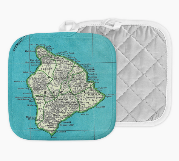 Hawaii Big Island Map Hot Pad Pannenlap