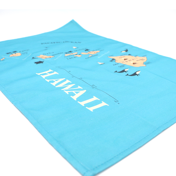 Hawaii Map Tea Towel