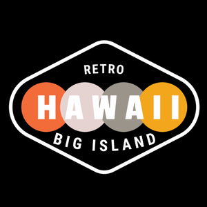 Hawaii Retro Short Sleeve Tee - Black