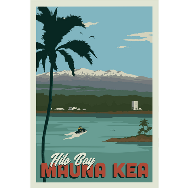 Hawaii's Hilo Bay 4 x 6 ansichtkaart 