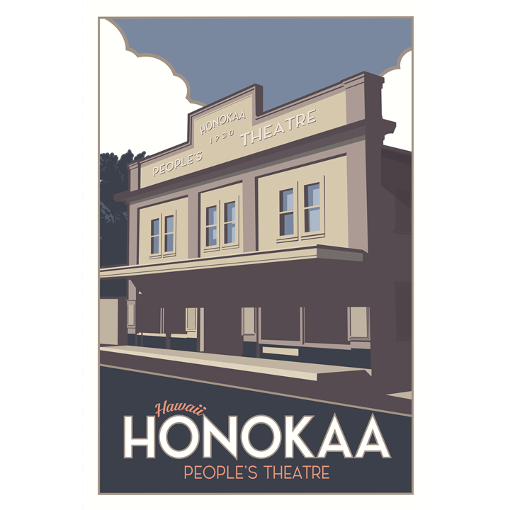 Hawaii's Town of Honokaa 4 x 6 Postcard