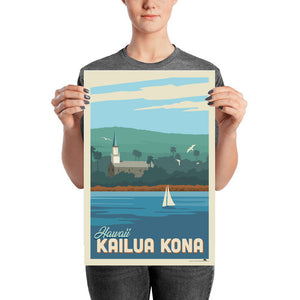 Hawaii's Kailua-Kona 12 x 18 Poster