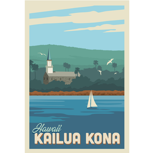 Hawaii's Kailua-Kona 4 x6 Postcard